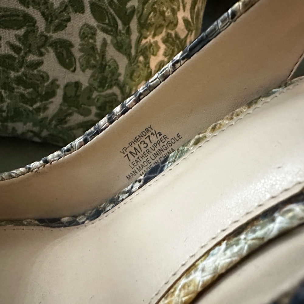 Vince Camuto Snakeskin Patterned Heels